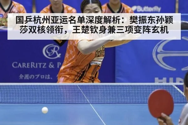 国乒杭州亚运名单深度解析：樊振东孙颖莎双核领衔，王楚钦身兼三项变阵玄机